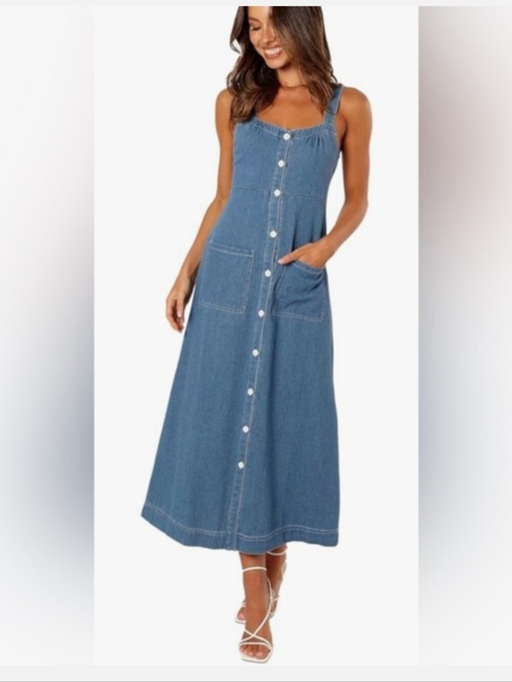 Petal & Pup Bettie Button Front Midi Dress